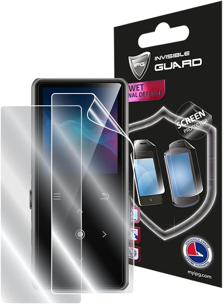 IPG For AiMoonsa Music Player Touchscreen Multimedia Player Screen Protector (2 Units) Invisible Ultra HD Clear Film Anti Scratch Skin Guard - Smooth/Self-Healing/Bubble -Free for AiMoonsa - Image 1